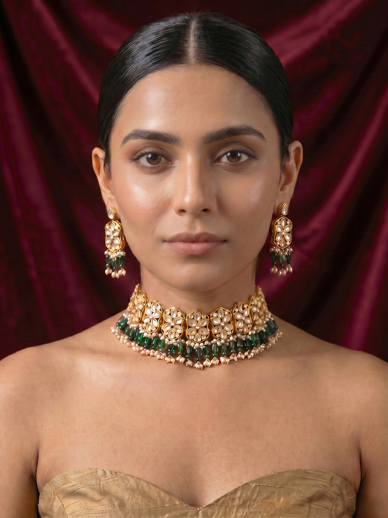 Zohra Polki Choker Set - Minaki