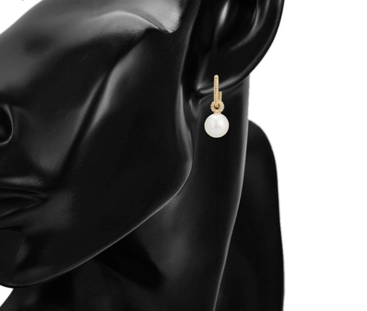 Minaki Ivory Pearl Drop Earrings
