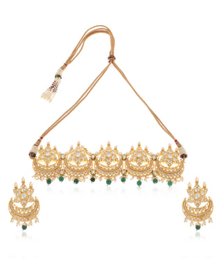 Ayati Kundan Choker Set - Utsav Collection