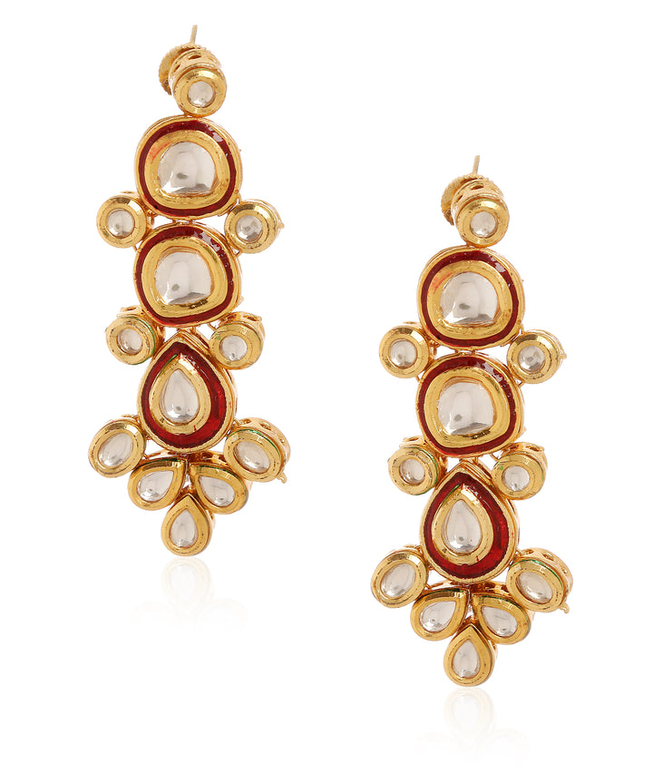 Minaki Kundan Beaded Necklace Set - Utsav Collection