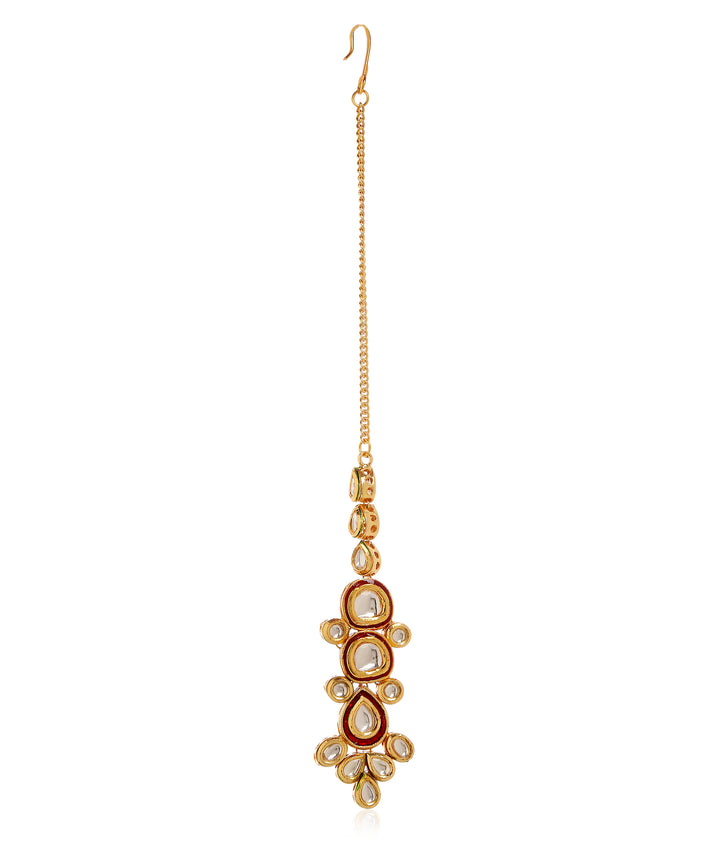 Minaki Kundan Beaded Necklace Set - Utsav Collection