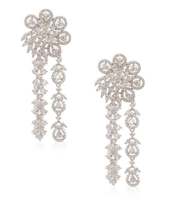 Floral Contemporary Danglers - Utsav Collection