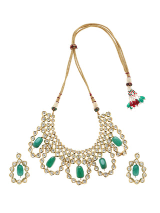 Fernelle Collar Necklace and Dangler Earrings Set