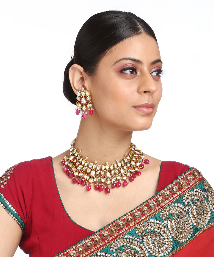 Minaki Kundan Collar Set