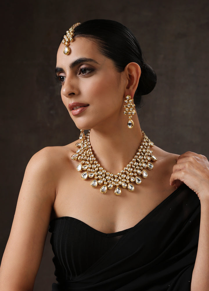 Minaki Chandralekha Kundan Bridal Necklace Set