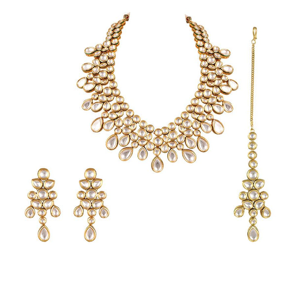 Minaki Chandralekha Kundan Bridal Necklace Set