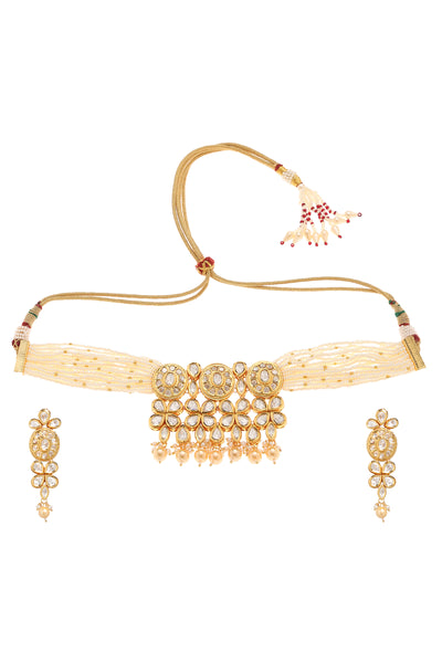 Minaki Anahid Kundan Set - Minaki