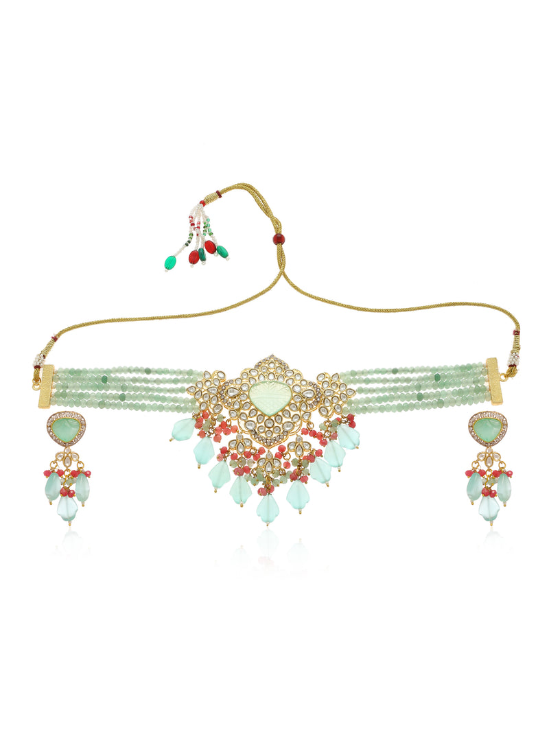 Minaki Aneeza Choker Set - Minaki