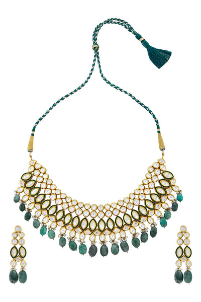 Minaki Asma Kundan Set - Minaki