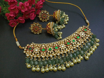Minaki Ayra Choker Kundan Set - Minaki