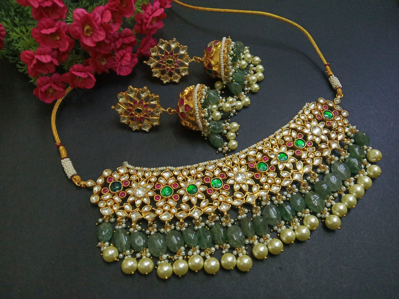 Minaki Ayra Choker Kundan Set - Minaki