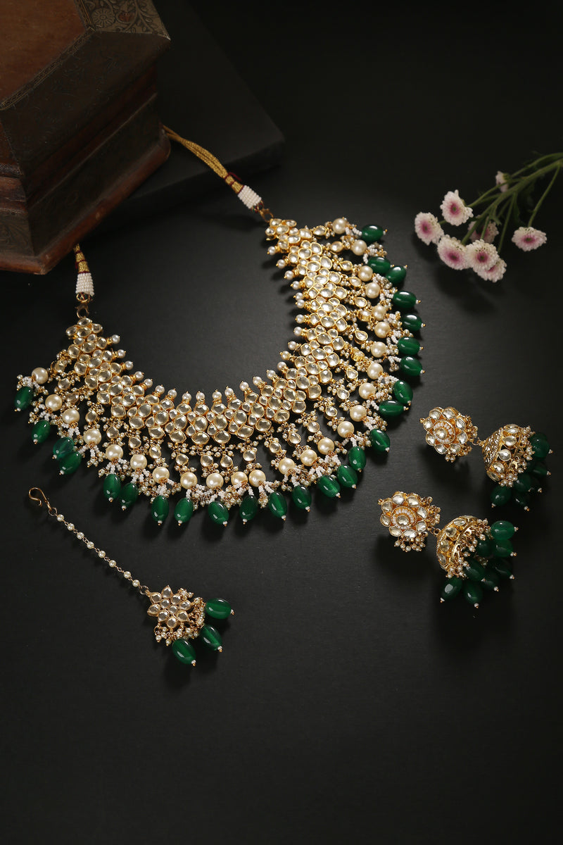 Minaki Benazir Kundan Bridal Set - Minaki