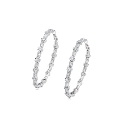Minaki Big Floral Luxurious Hoops - Minaki