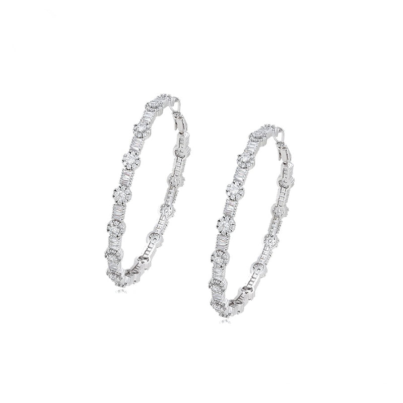 Minaki Big Floral Luxurious Hoops - Minaki