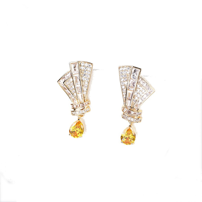 Bouquet-Topaz Earrings - Minaki