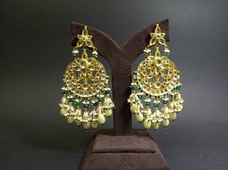Chandani Kundan Danglers - Minaki