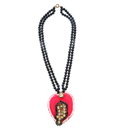 Minaki Contemporary Jade and Onyx Necklace - Minaki