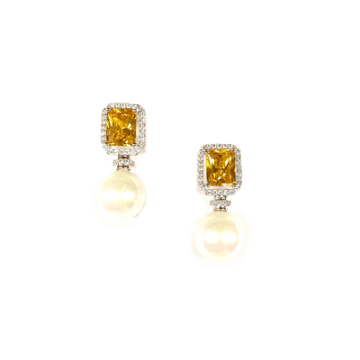 Minaki Contemporary Zircon Ear Studs - Minaki