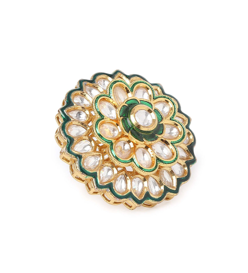 MINAKI Rings DAHLIA KUNDAN RING - Minaki