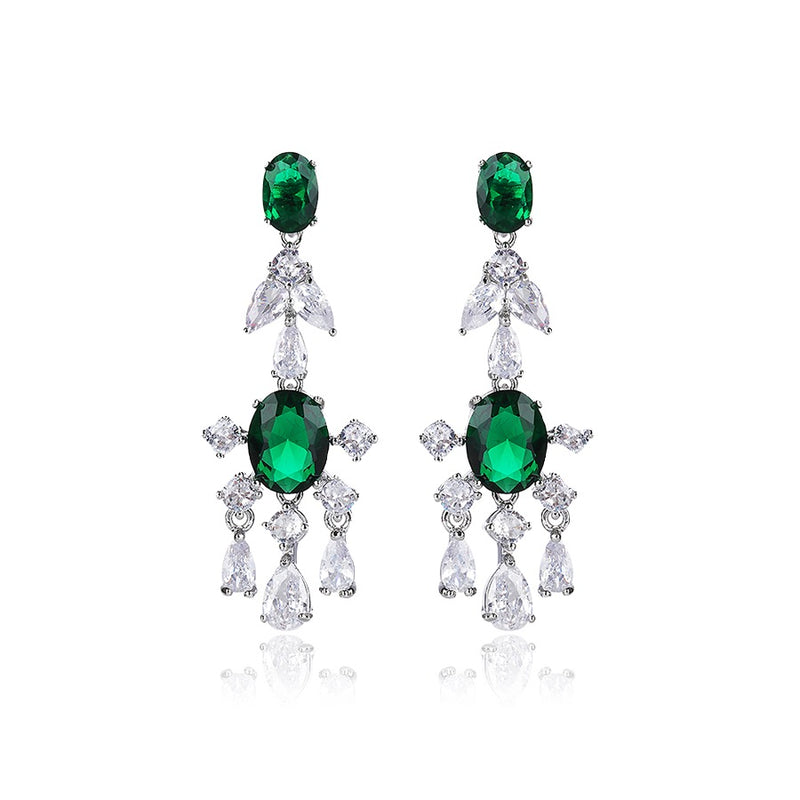 Minaki Emerald Eleganza Earrings - Minaki