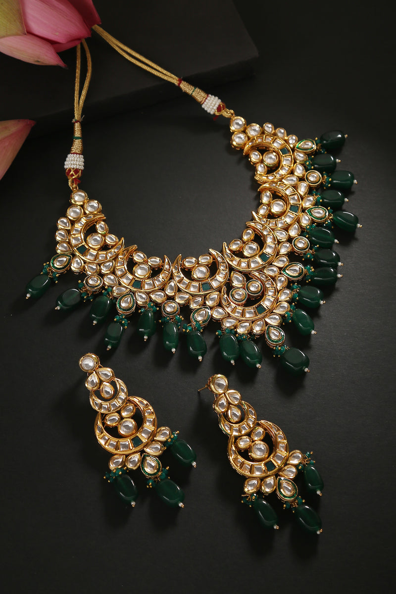 Minaki Farah Kundan Set - Minaki