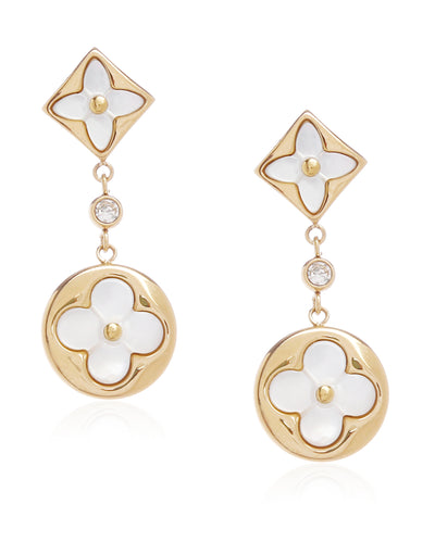 Minaki Floral Motif Earrings - Minaki