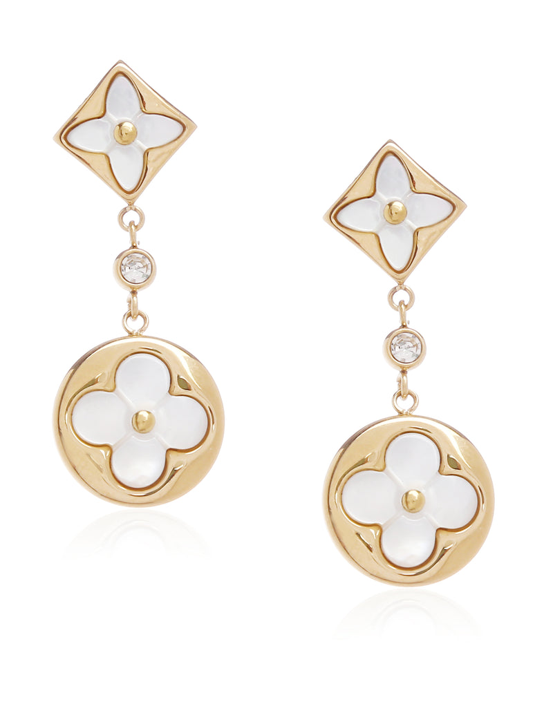 Minaki Floral Motif Earrings - Minaki