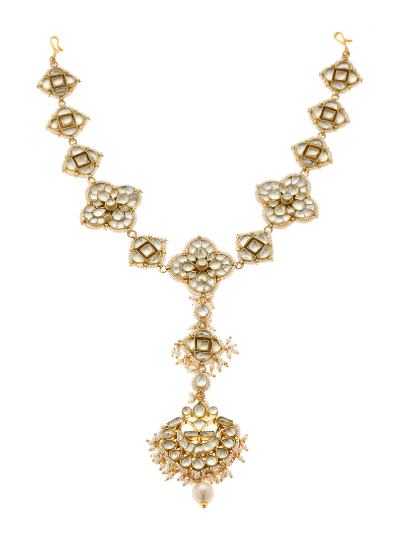 Floral Sheeshphool - Teeka - Minaki