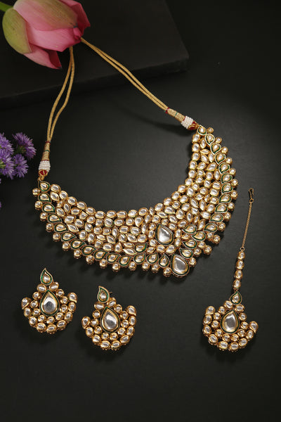Minaki Gayathri Kundan Set - Minaki