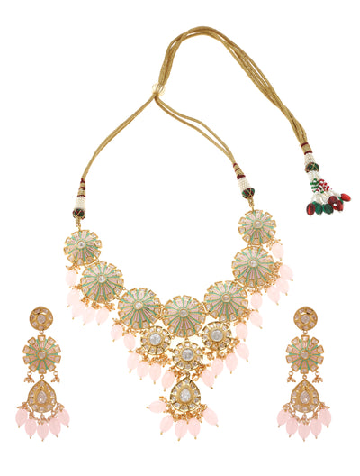 Minaki Gulizar Kundan Set - Minaki