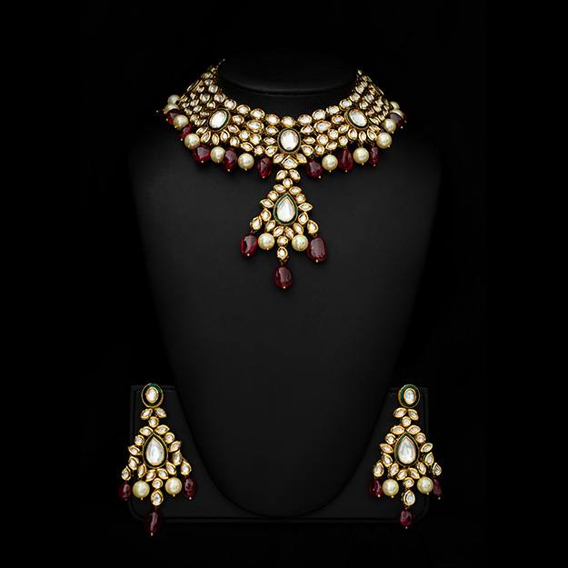 Minaki Gulnaaz Kundan Set - Minaki