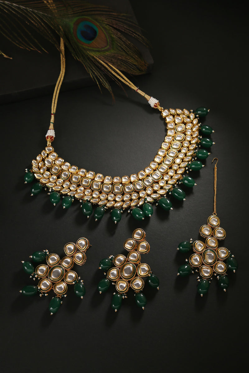 Minaki Habiba Kundan Bridal Set - Minaki