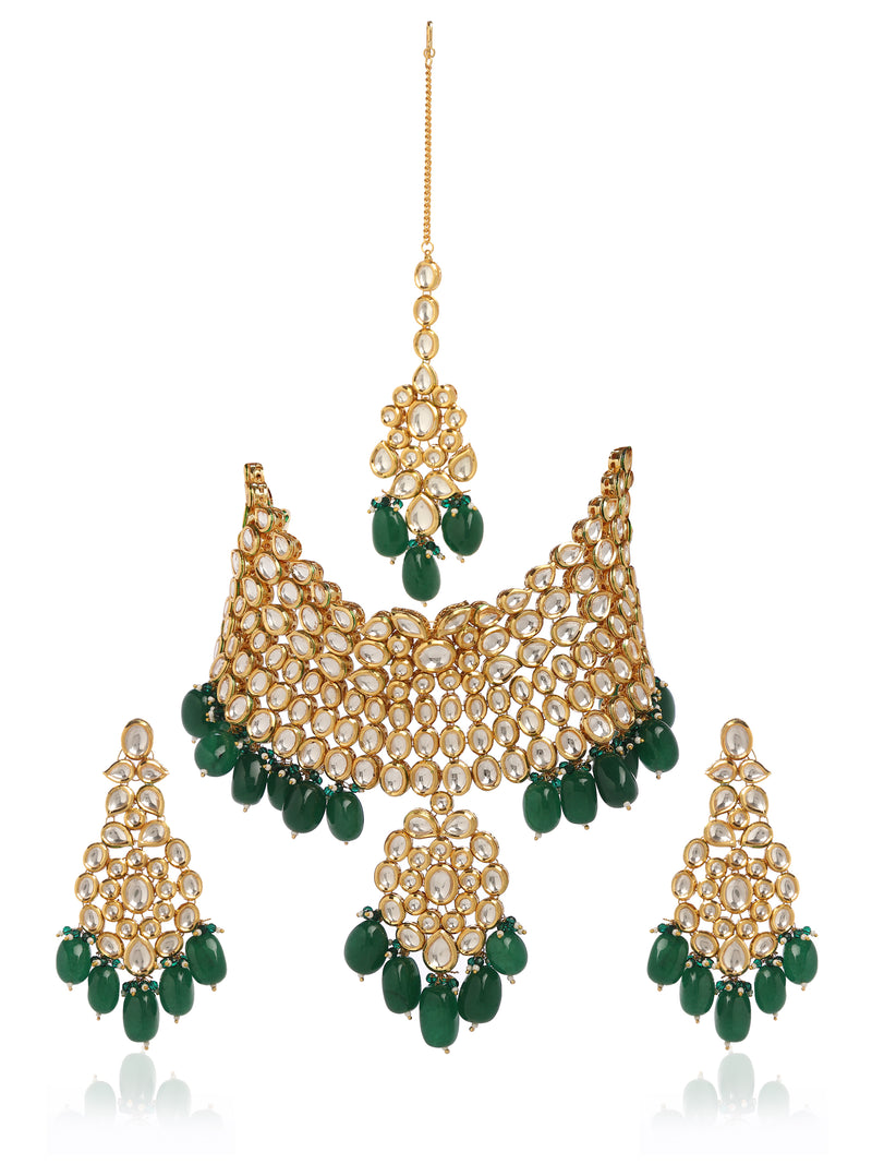Minaki Hosneara Kundan Choker Set - Minaki