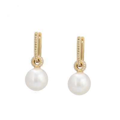 Minaki Ivory Pearl Drop Earrings - Minaki