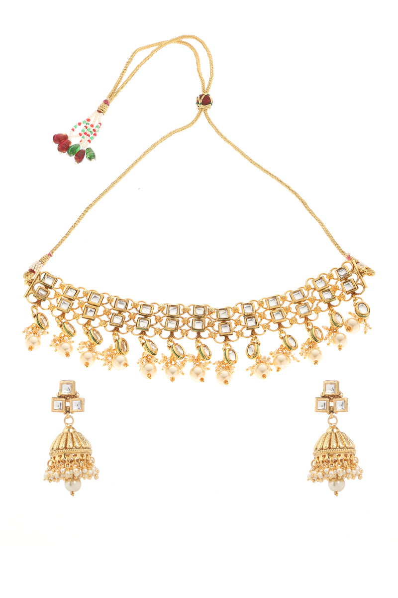 Minaki Kundan Choker Set - Minaki