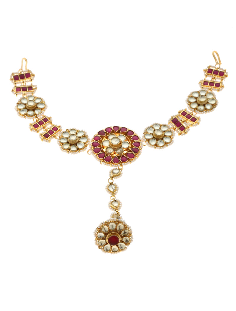 Kundan Sheeshphool with Borla - Minaki