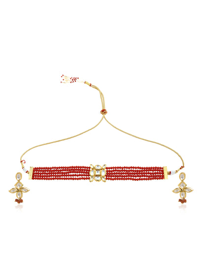 Minaki Lalima Kundan Choker Set - Minaki