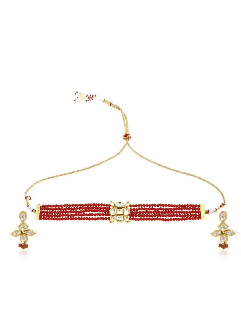 Minaki Lalima Kundan Choker Set - Minaki