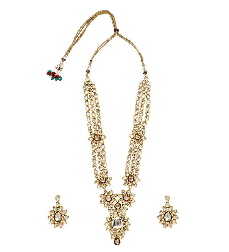 Minaki Long Kundan Set - Minaki