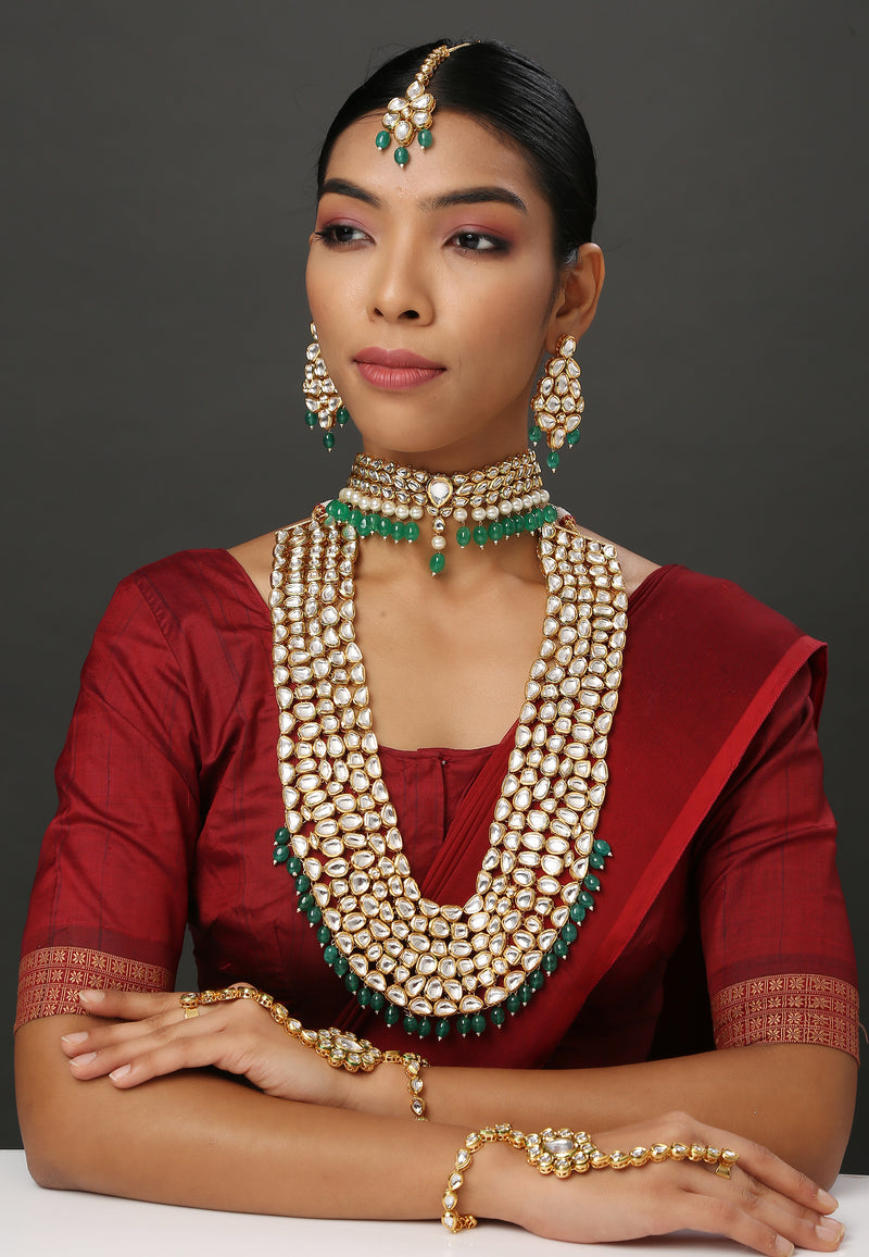 Minaki Maharani Bridal Long Necklace Set - Minaki