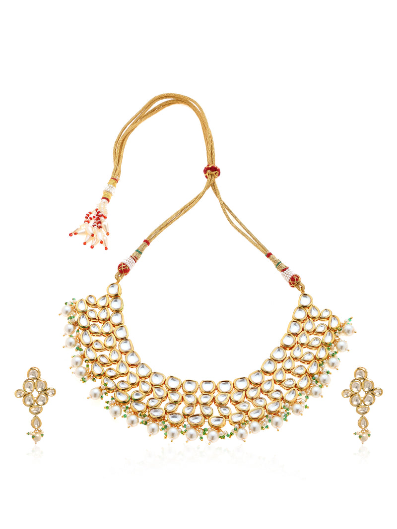 Minaki Mallika Kundan Necklace Set - Minaki