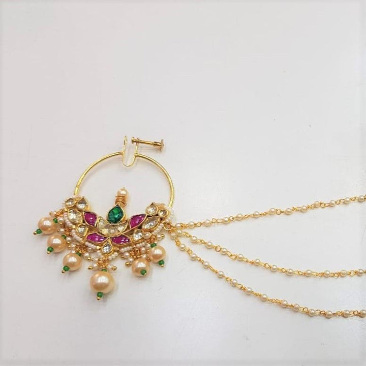 MINAKI COLORED KUNDAN NATH