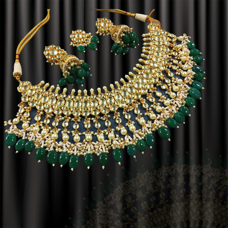 Minaki Mohey Kundan Set - Gehna Collection - Minaki