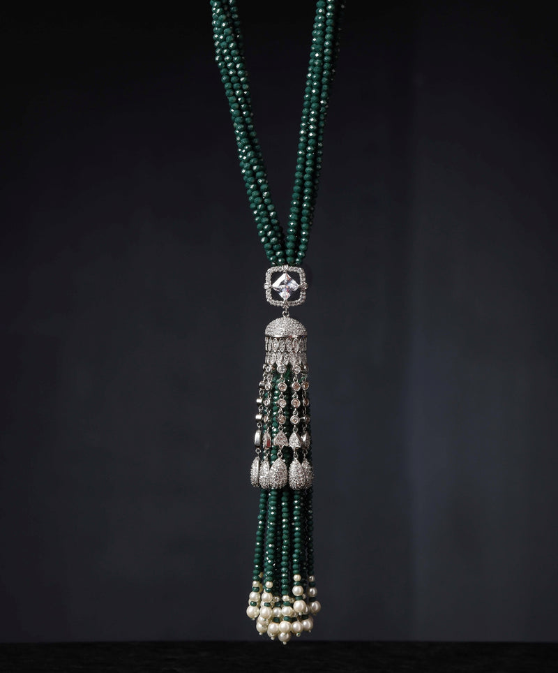 Minaki Multi Layer Necklace With Tassel Pendant - Minaki