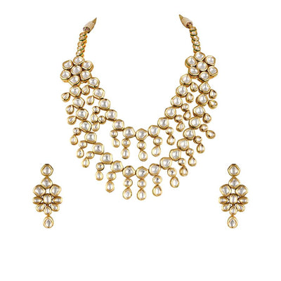 Minaki Naaz Kundan Set-Long - Minaki