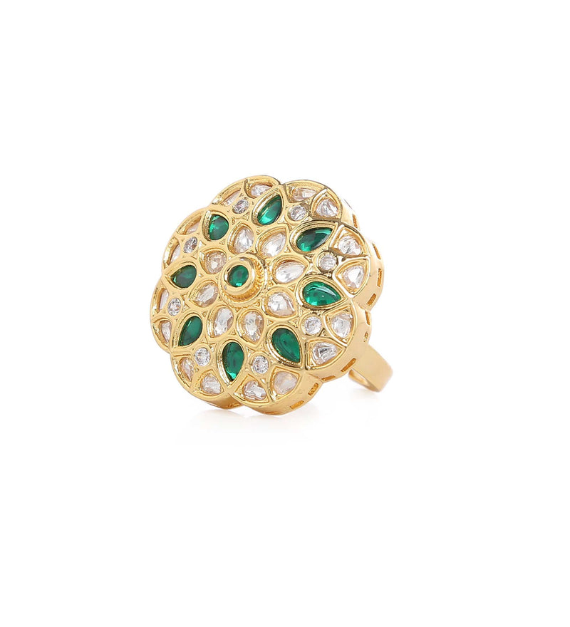 MINAKI Rings NAVABI KUNDAN RING - Minaki