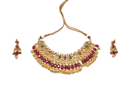 Minaki Navratan Choker Set - Minaki
