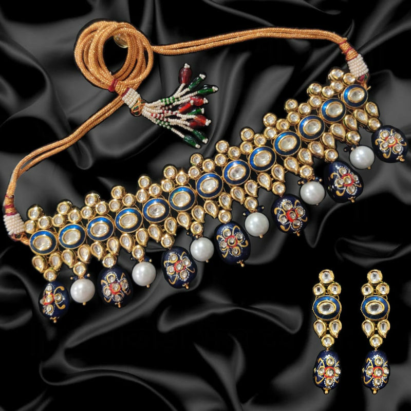 Minaki Nilofar Kundan Choker Set - Minaki