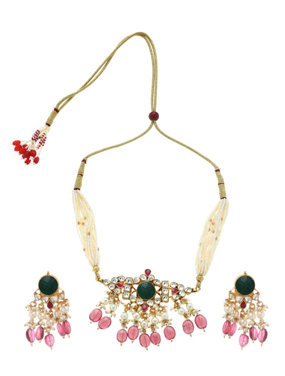 Minaki Pallavi Kundan Set - Minaki