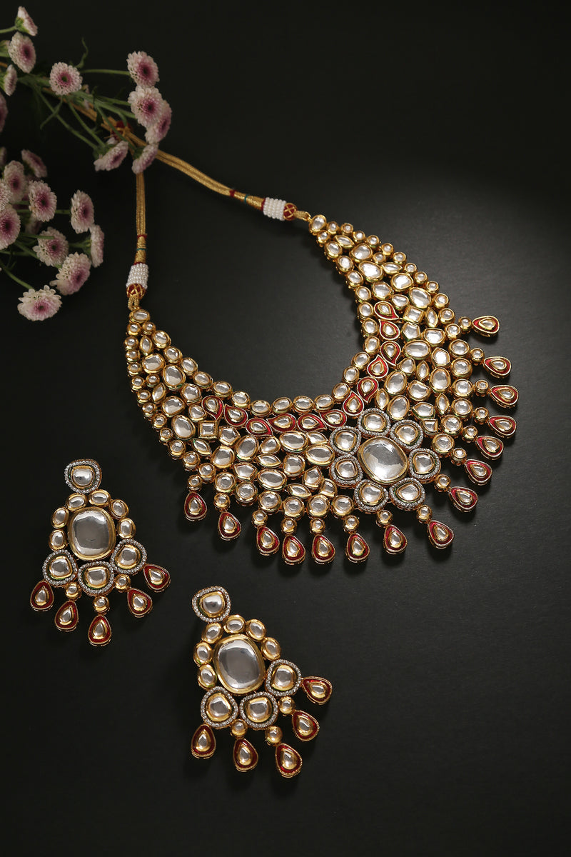 Minaki Rajputana Kundan Set - Minaki